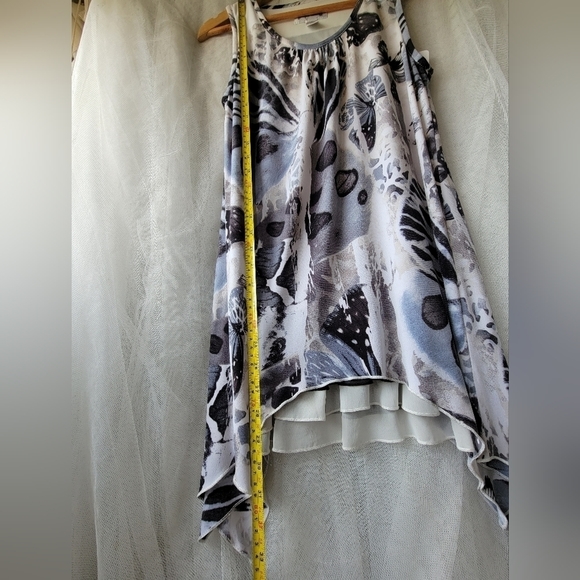 JOSEPH RIBKHOFF 》Unique Rare Sleeveless Butterfly Tunic Top Fairycore - Picture 7 of 10
